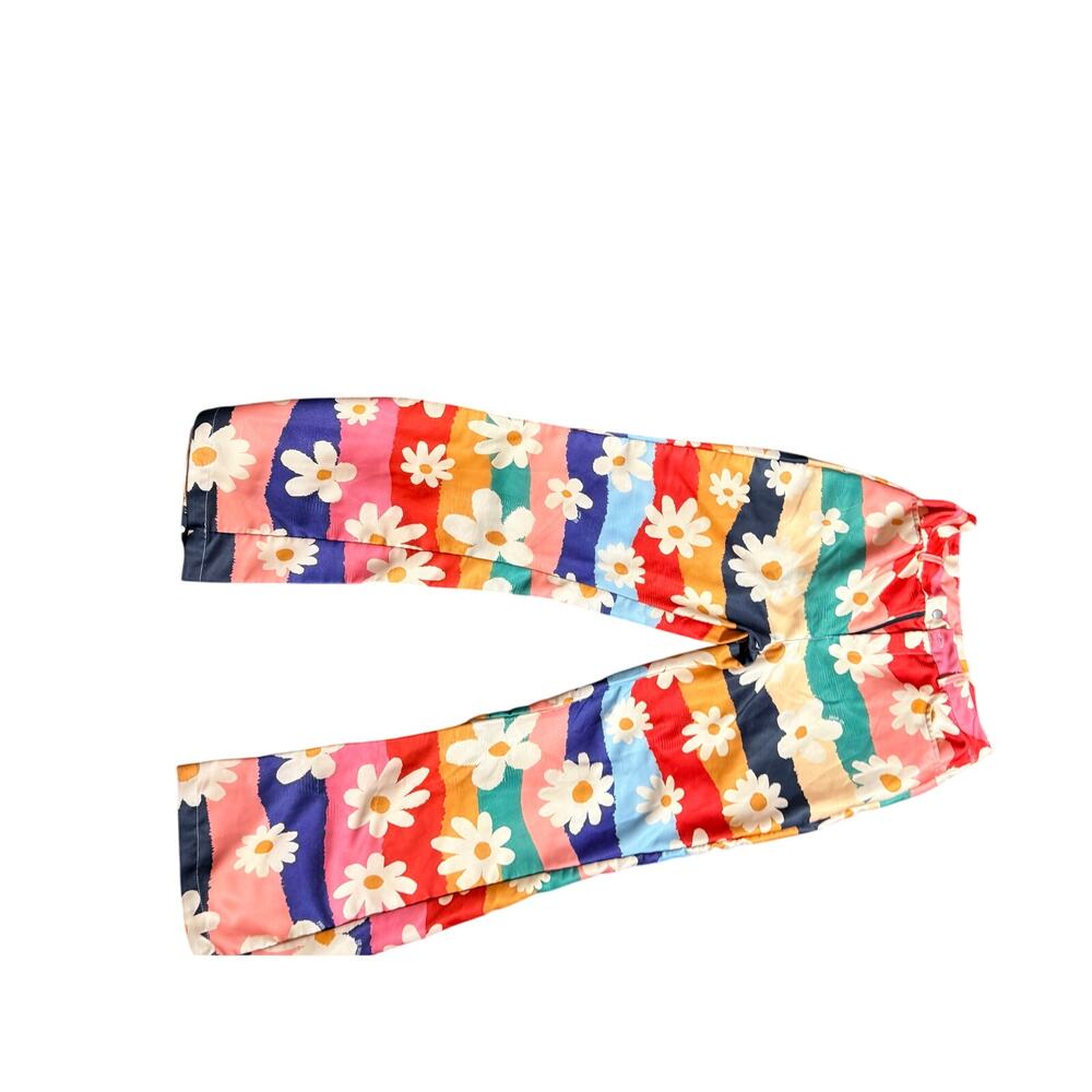 Floral Dress pants wide leg